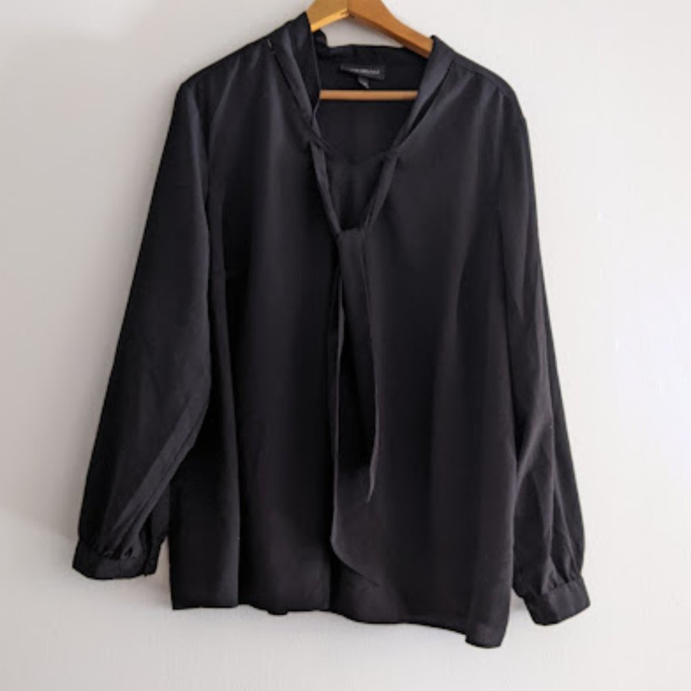 Lane Bryant Black Long Sleeved Blouse Size 22/24